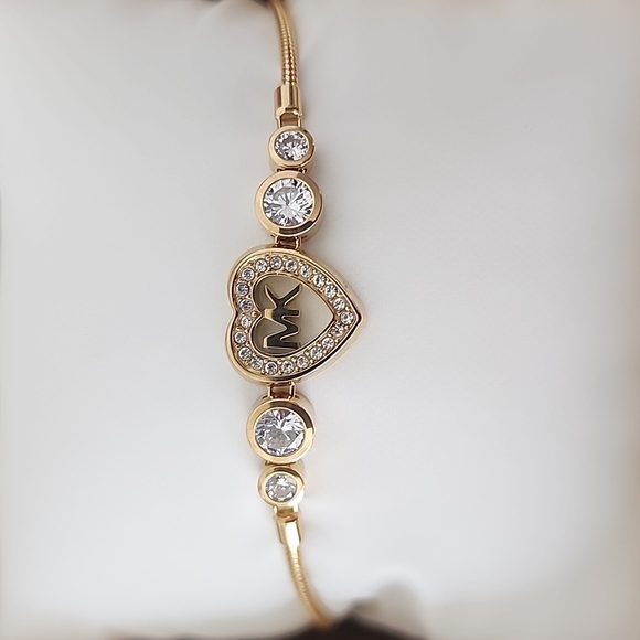 Michael kors goldtone adjustable bracelet - Picture 2 of 5